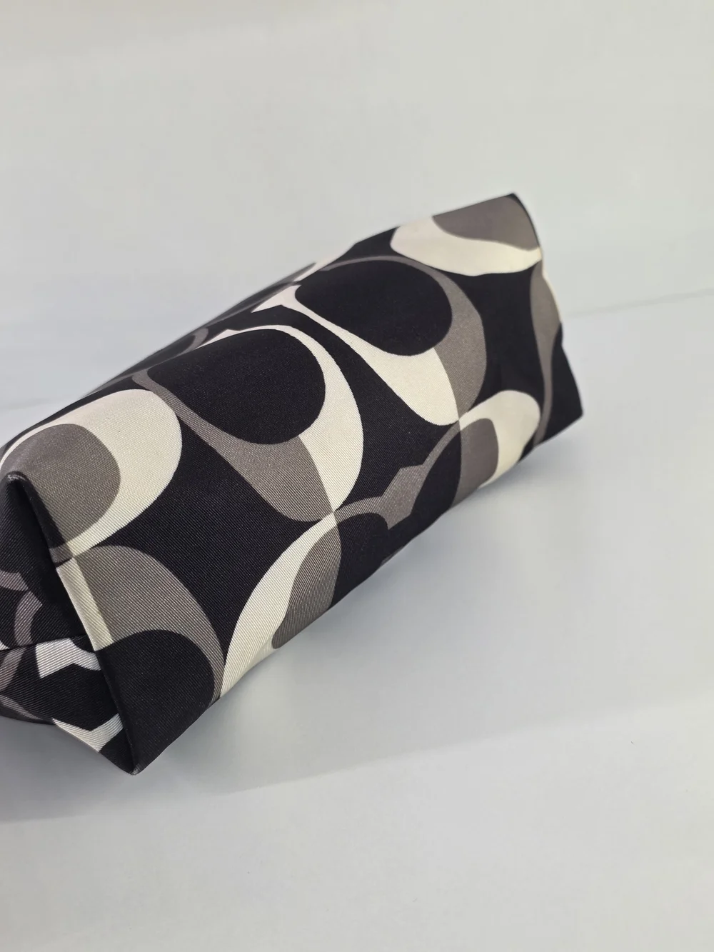 COACH Black & Gray Signature Cosmetic Pouch
